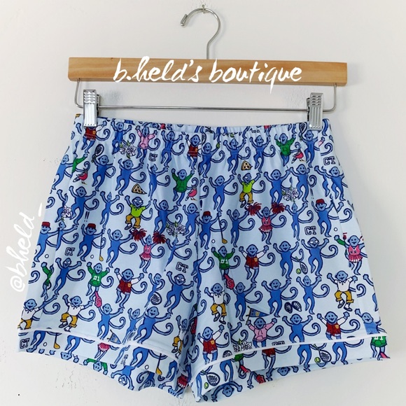 Roller Rabbit Greenwich Monkey Polo Pajamas in Blue Monkey Size XS Brand New NWT - Picture 10 of 16